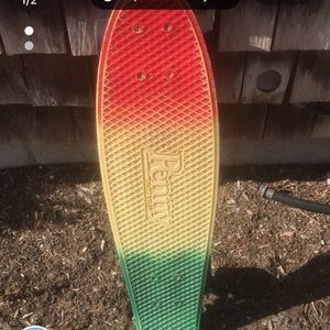 Rasta Colored Penny Board Skateboard